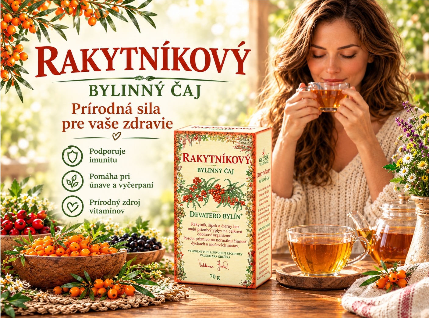 Rakytníkový bylinný čaj