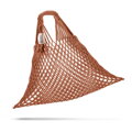Sieťová taška - pružná bavlna - hnedá