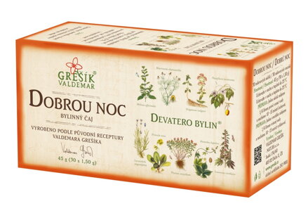 Dobrú noc, bylinný porciovaný čaj