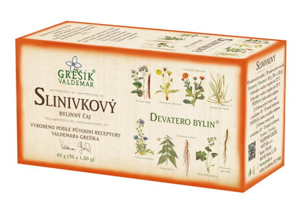 Slinivkový, bylinný porciovaný čaj