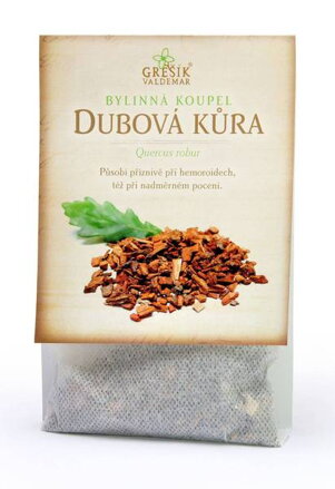 Dubová kôra kúpeľ