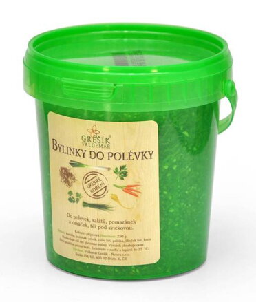 Bylinky do polievky v kýbliku