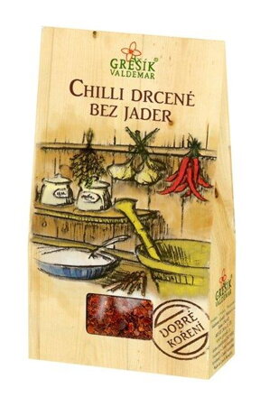 Chilli drtené bez jadier