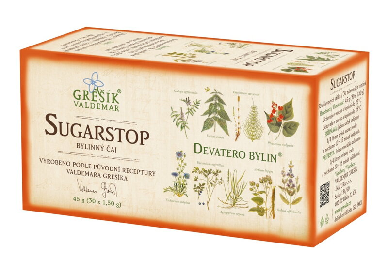 Sugarstop, bylinný porciovaný čaj