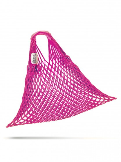 Sieťová taška - pružná bavlna - fialová