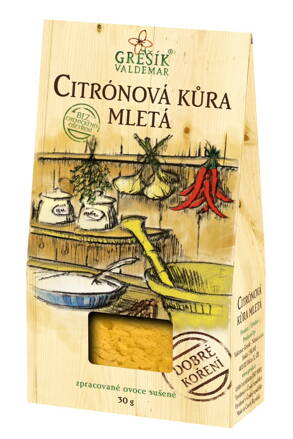 Citrónová kôra mletá